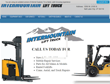 Tablet Screenshot of intermountainlifttruck.com